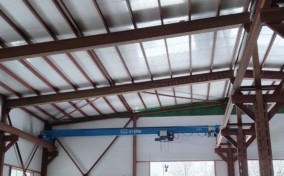 Изготовление, доставка, монтаж кран-балки опорной г/п 3,2т пролет 10,5м (Вологодская область).