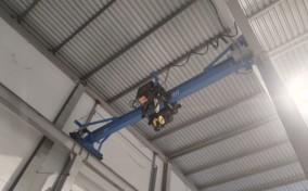 Кран мостовой электрический однобалочный опорный г/п 5 т с тельфером MOS-3 г/п 5т, в/п 6м, УСВ (европейская модель)